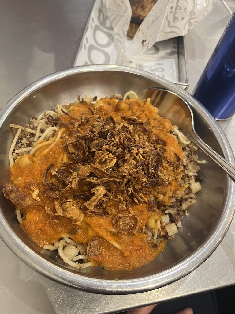 Koshari i Cairo.